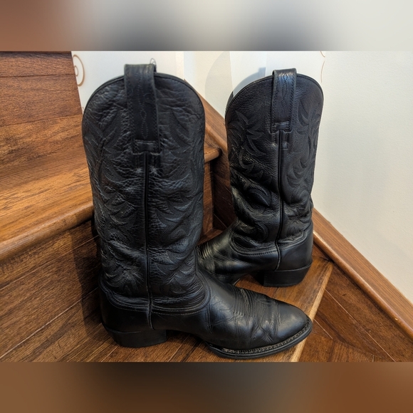 Ariat Heritage R Toe Western Leather  Cowboy Boots Mens 8.5 EE  Woman's 10.5 - Picture 8 of 15